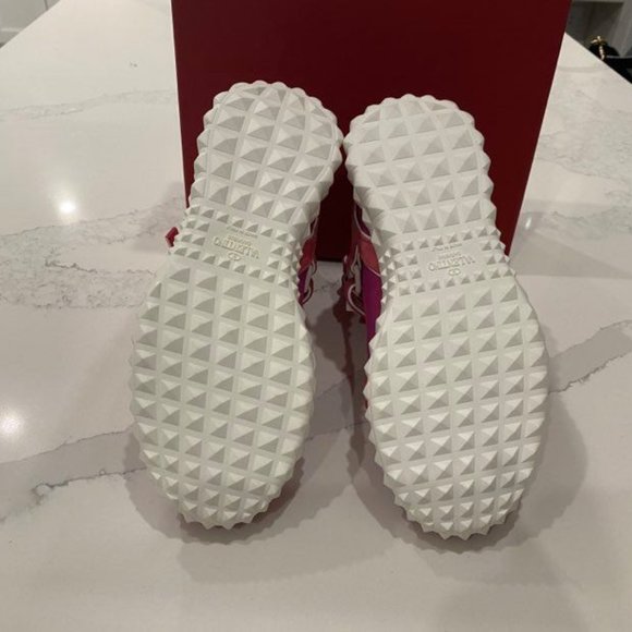 Valentino Rockstud body-tech high-top trainers ret - Picture 4 of 5